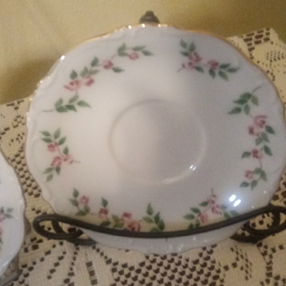 Crown Porcelain saucers set of2
